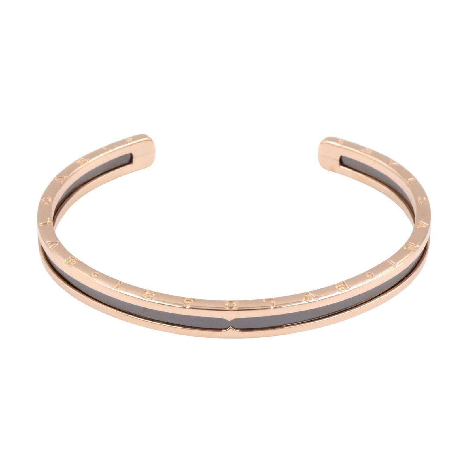 Bvlgari Bracelet B-zero One Ceramic SM 15.5 cm 18k Pink Gold