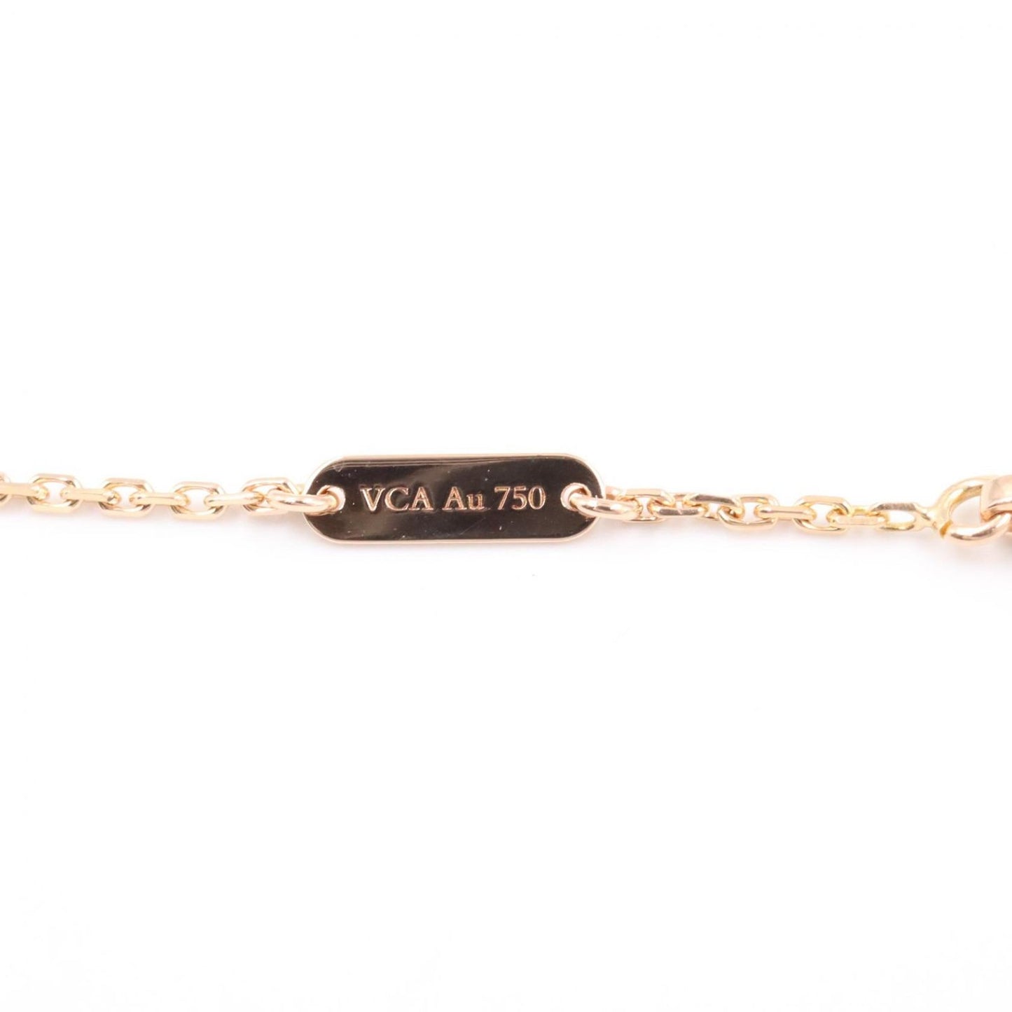 Van Cleef & Arpels Necklace Vintage Alhambra 37 41.5 cm 18k Pink Gold Diamond — view 3