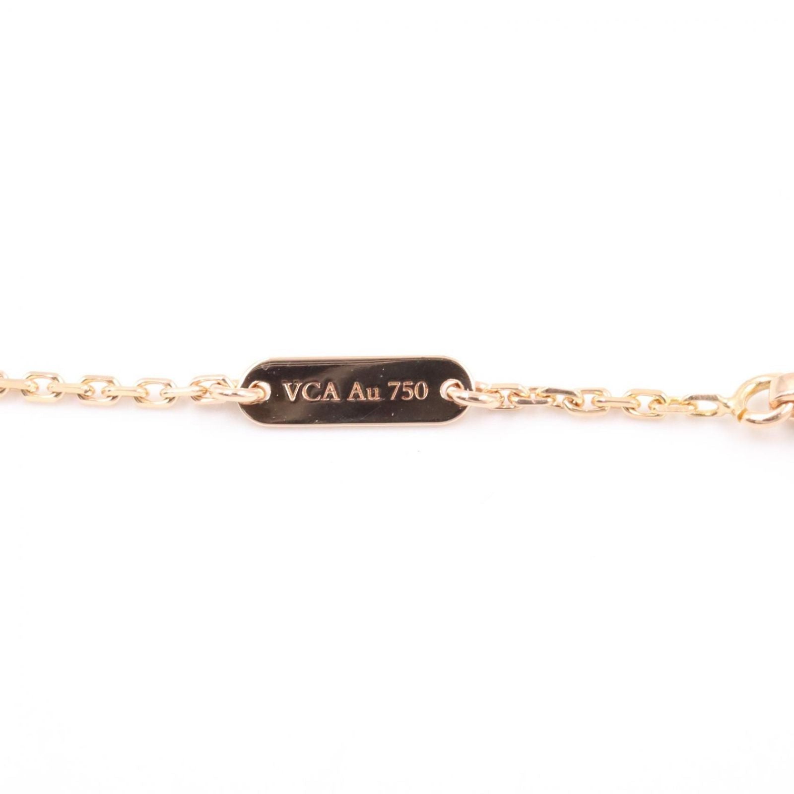 Van Cleef & Arpels Necklace Vintage Alhambra 37 41.5 cm 18k Pink Gold Diamond — view 3