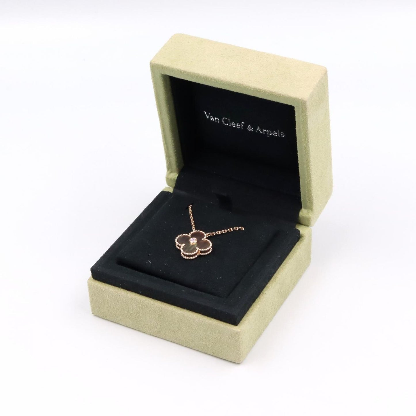Van Cleef & Arpels Necklace Vintage Alhambra 37 41.5 cm 18k Pink Gold Diamond — view 5