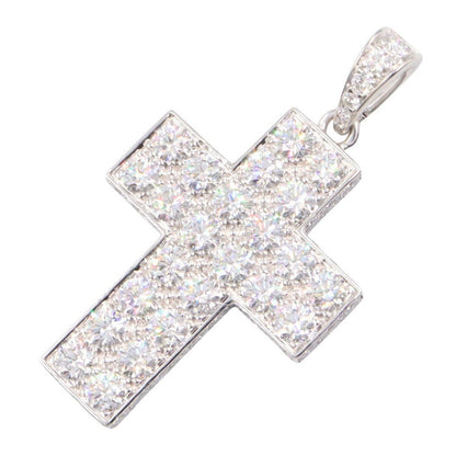 Cartier Pendant Top Cles Double Wall Diamond Top 18k White Gold