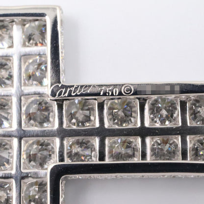 Cartier Pendant Top Cles Double Wall Diamond Top 18k White Gold — view 4