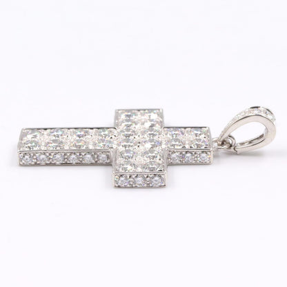 Cartier Pendant Top Cles Double Wall Diamond Top 18k White Gold — view 5
