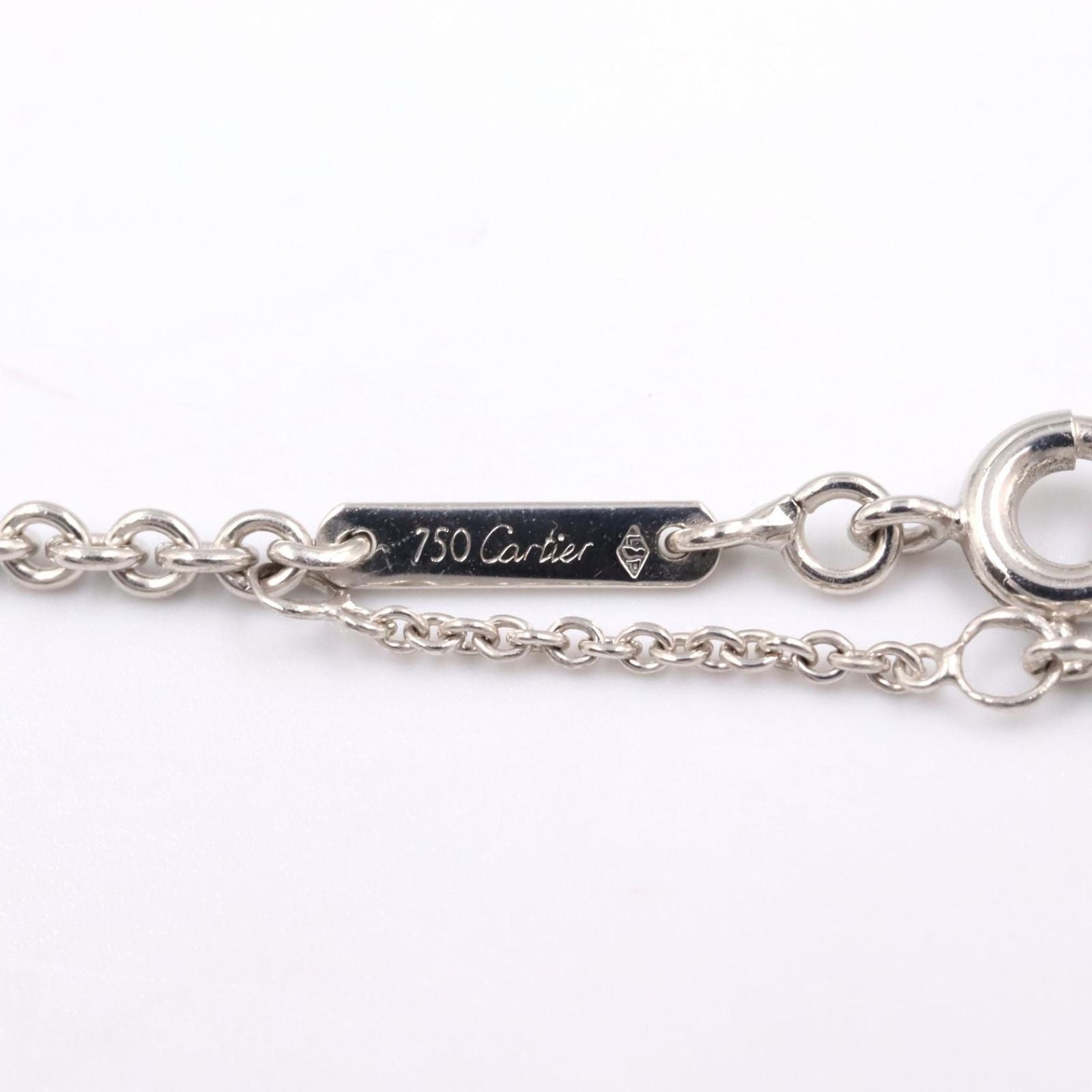 Cartier Necklace Chain 42 43 cm 18k White Gold — view 3