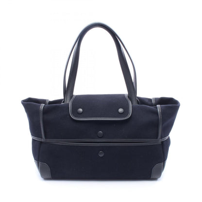 Hermes Tote Passpass 35 Marine Black Canvas Leather — view 6
