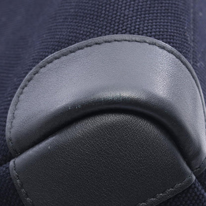 Hermes Tote Passpass 35 Marine Black Canvas Leather — view 7