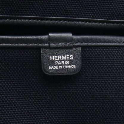 Hermes Tote Passpass 35 Marine Black Canvas Leather — view 4