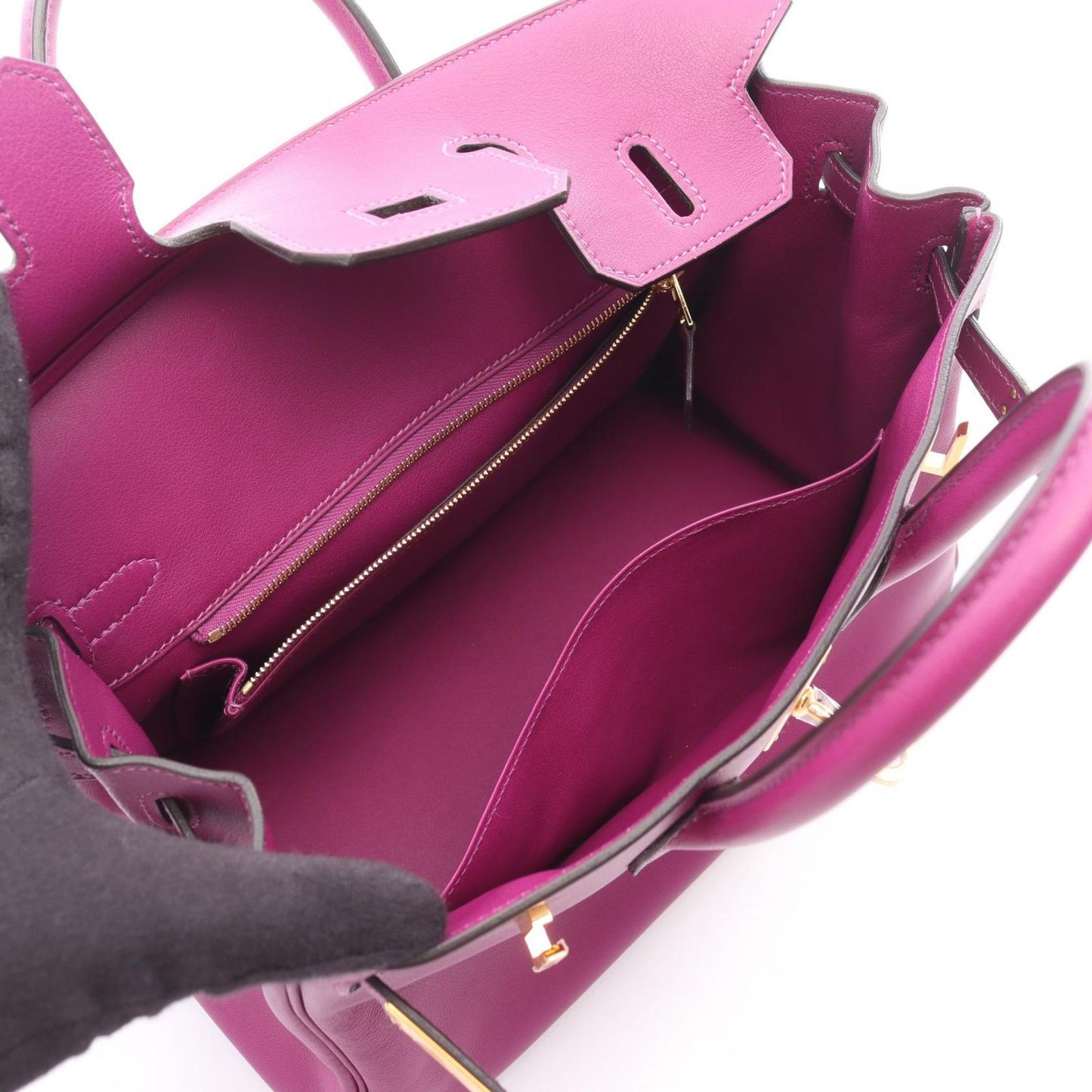 Hermes Handbag Birkin 25 Anemone Leather — view 3