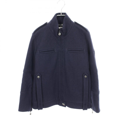 Chanel CC Logo Jacket Navy Wool