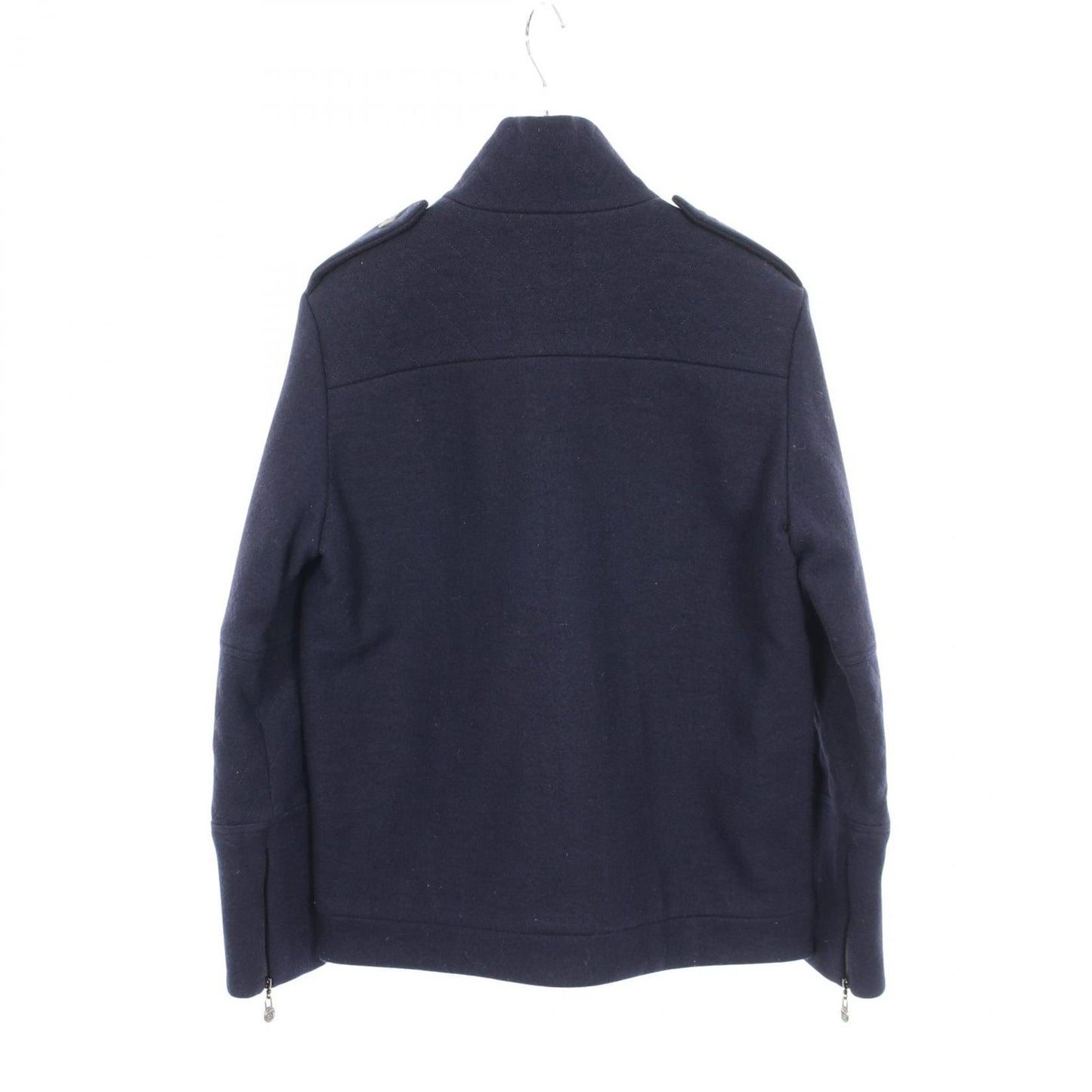Chanel CC Logo Jacket Navy Wool — view 2