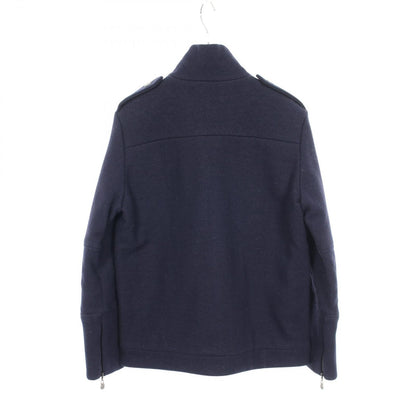 Chanel CC Logo Jacket Navy Wool — view 2