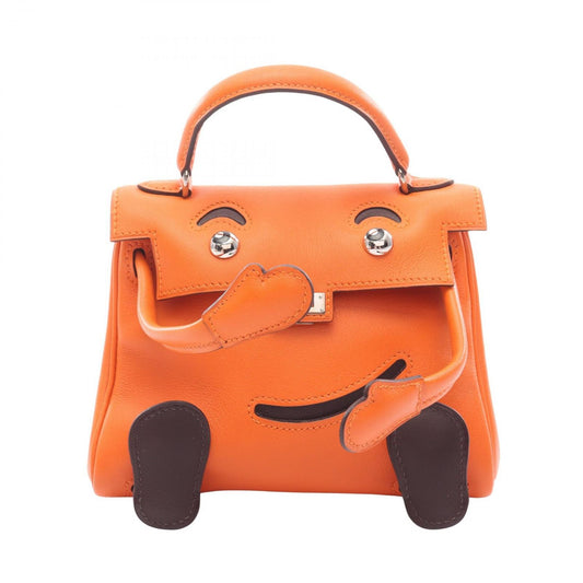 Hermes Handbag Tall le Orange Leather