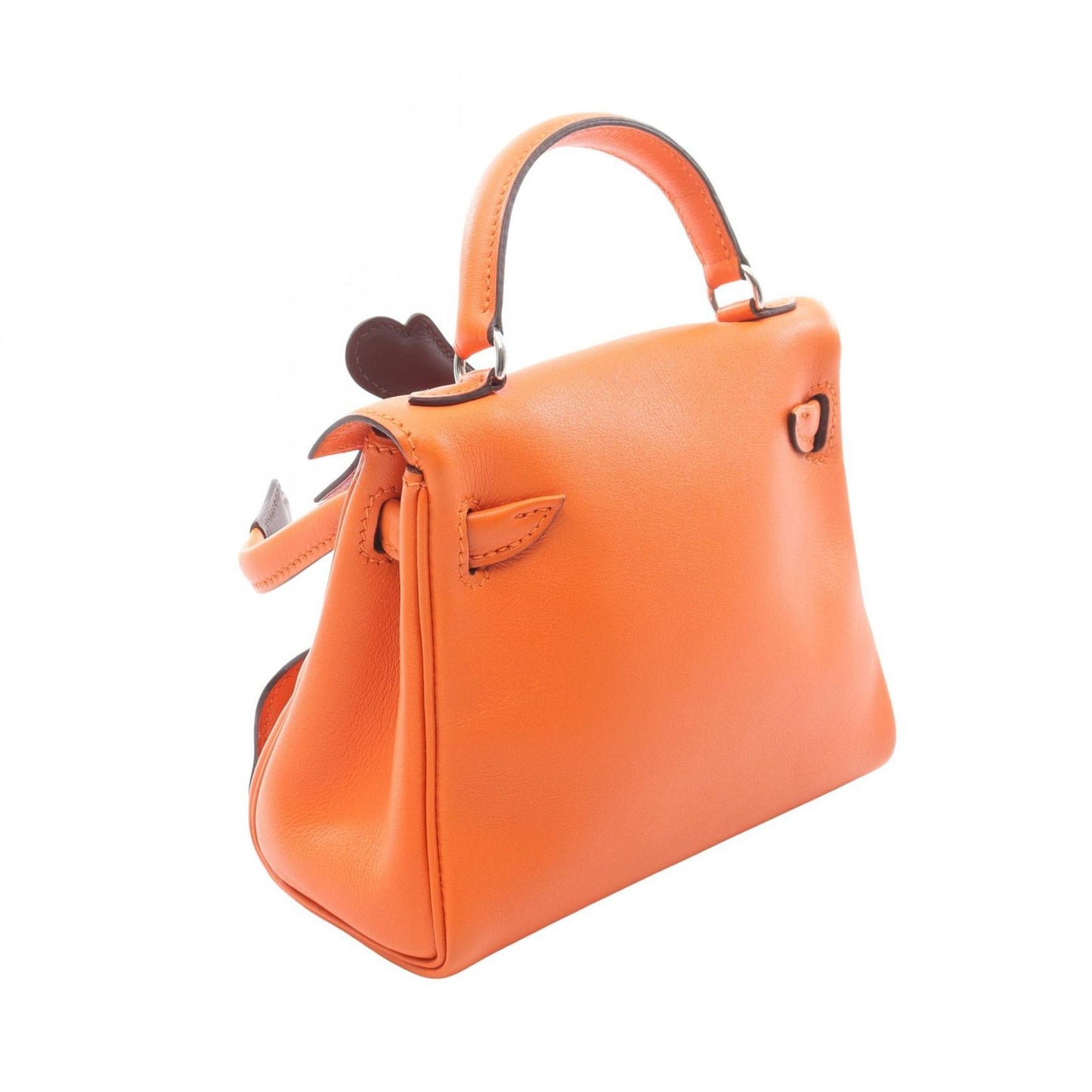 Hermes Handbag Tall le Orange Leather — view 2