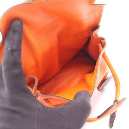 Hermes Handbag Tall le Orange Leather — view 3