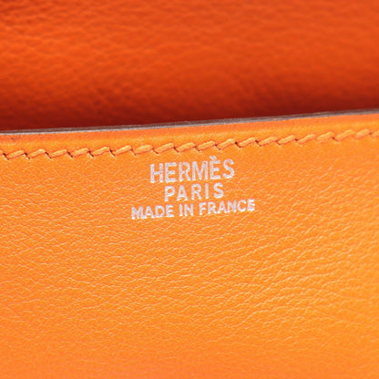 Hermes Handbag Tall le Orange Leather — view 4