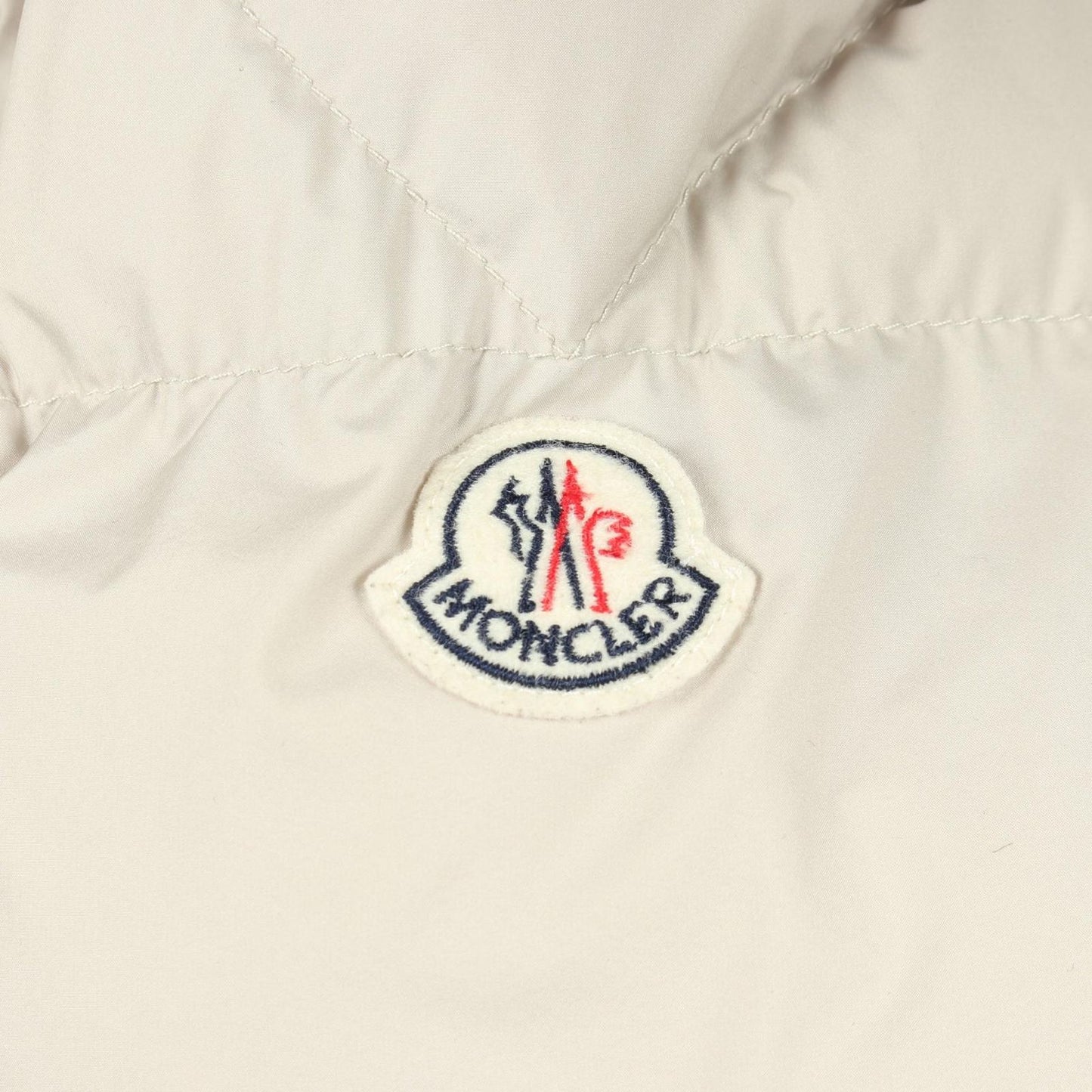 Moncler Down Jacket Glacier Beige Nylon — view 7