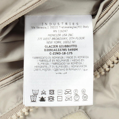 Moncler Down Jacket Glacier Beige Nylon — view 4