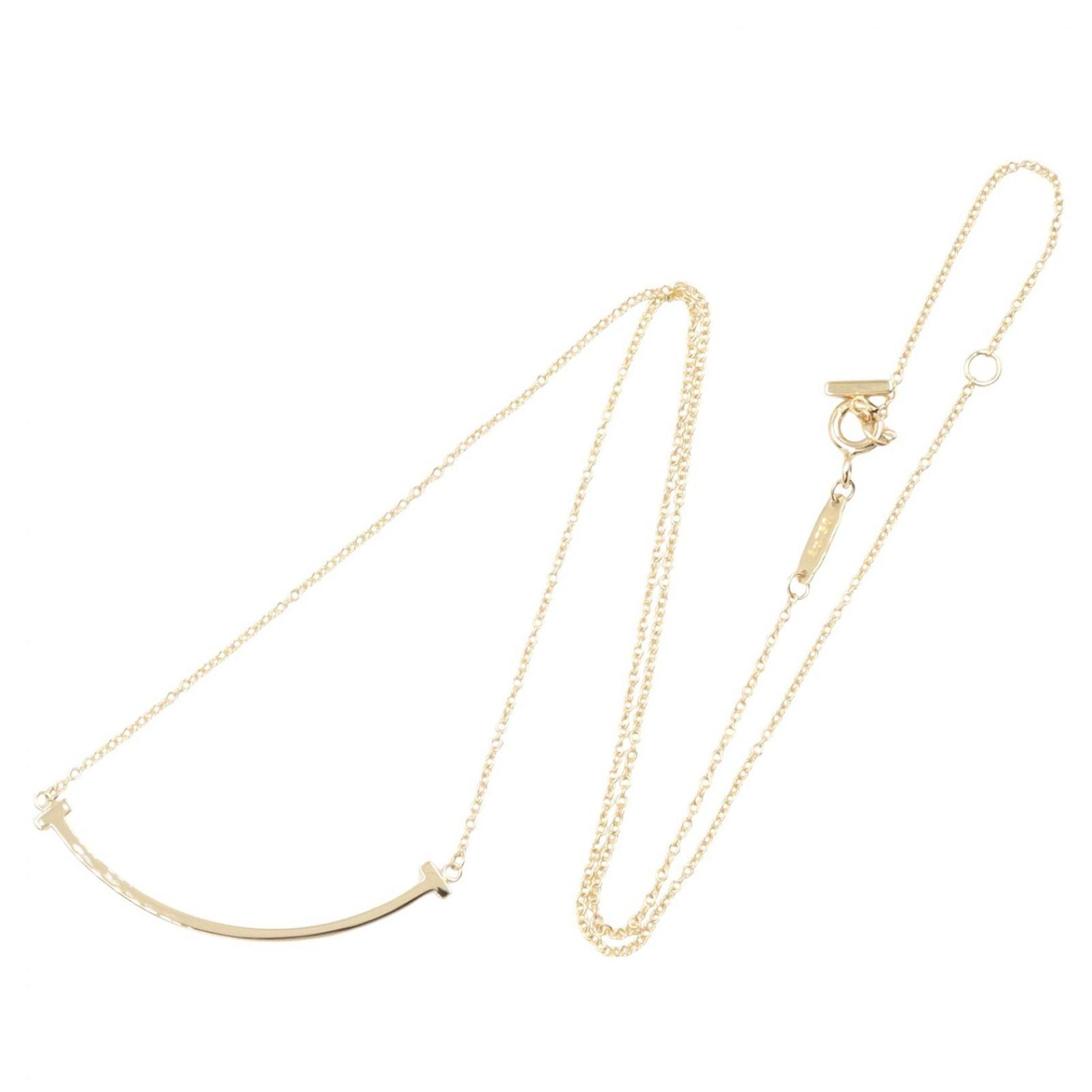 Tiffany & Co Necklace T Smile Small 40.5 45.5 cm 18k — view 2
