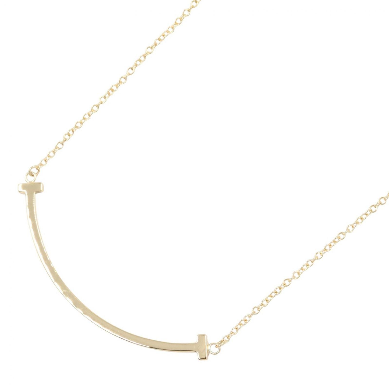 Tiffany & Co Necklace T Smile Small 40.5 45.5 cm 18k