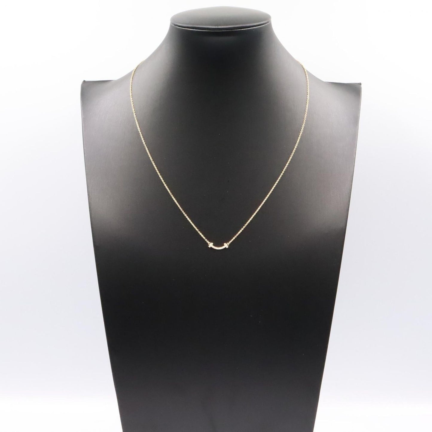 Tiffany & Co Necklace T Smile Mini Diamond 40.5 46 cm 18k — view 8