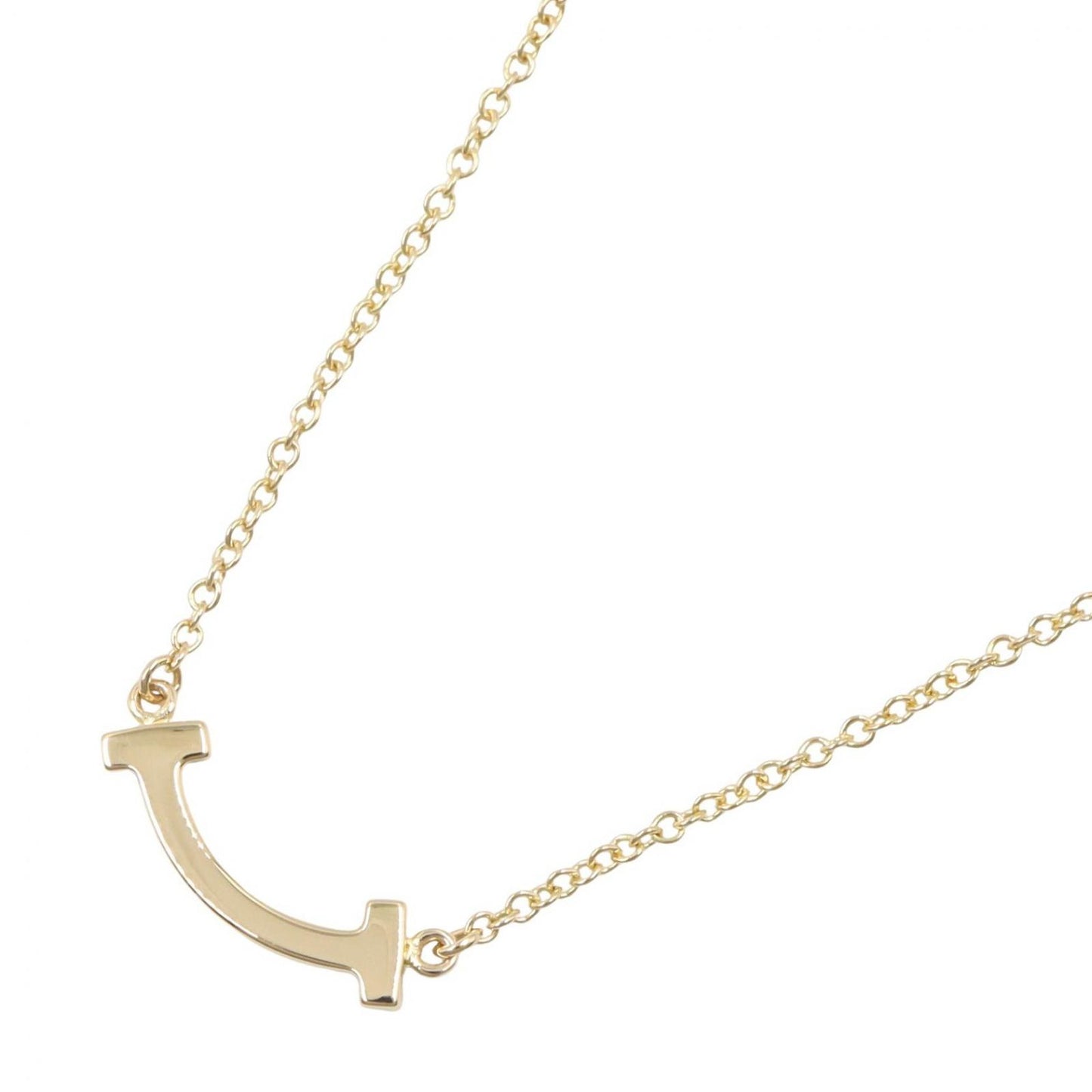 Tiffany & Co Necklace T Smile Mini Diamond 40.5 46 cm 18k — view 3