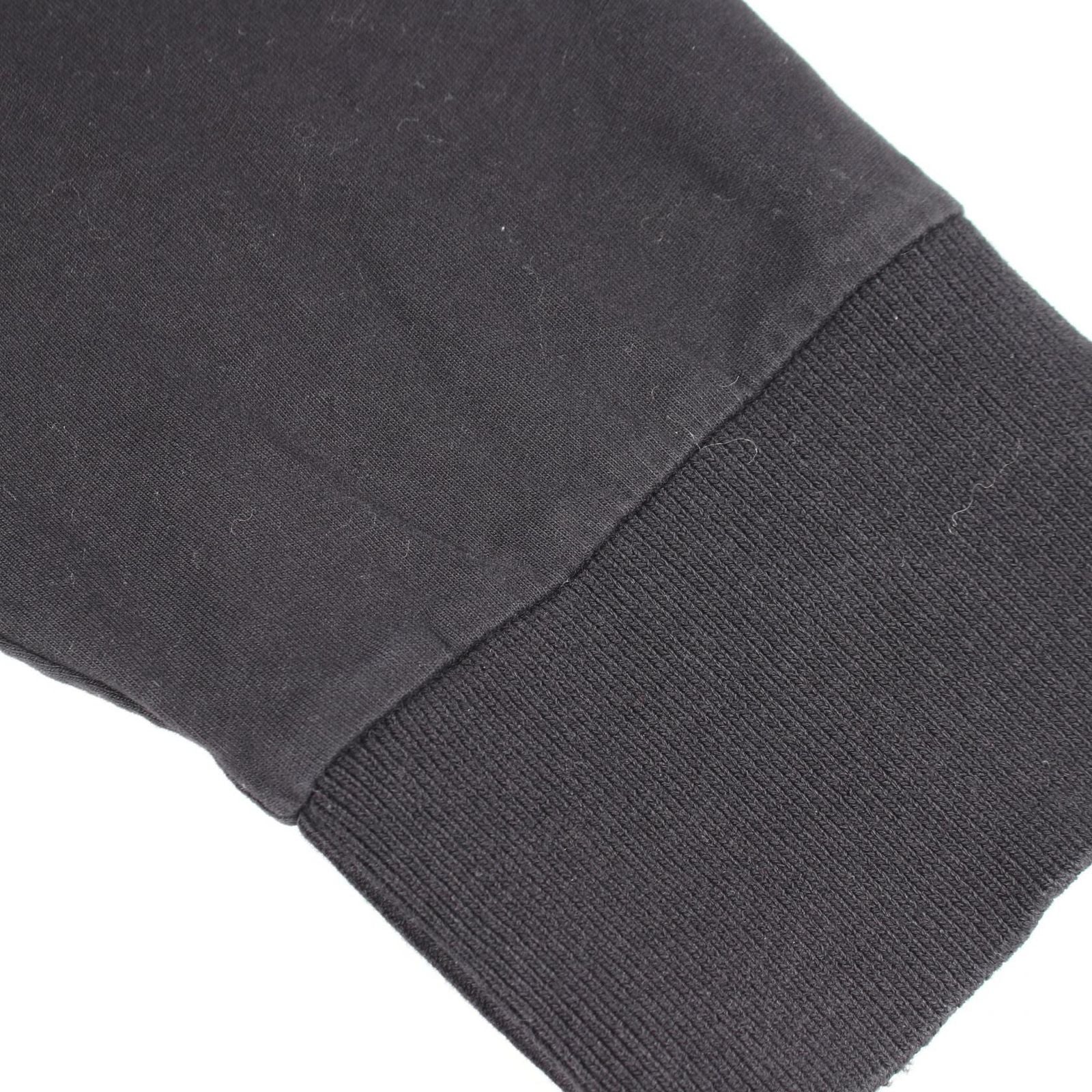 Moncler Long Sleeve T-Shirt Crew Neck Black Cotton — view 9