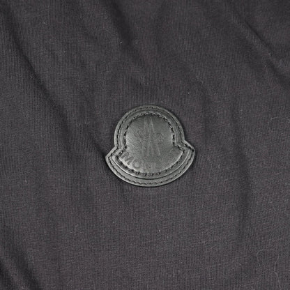 Moncler Long Sleeve T-Shirt Crew Neck Black Cotton — view 6