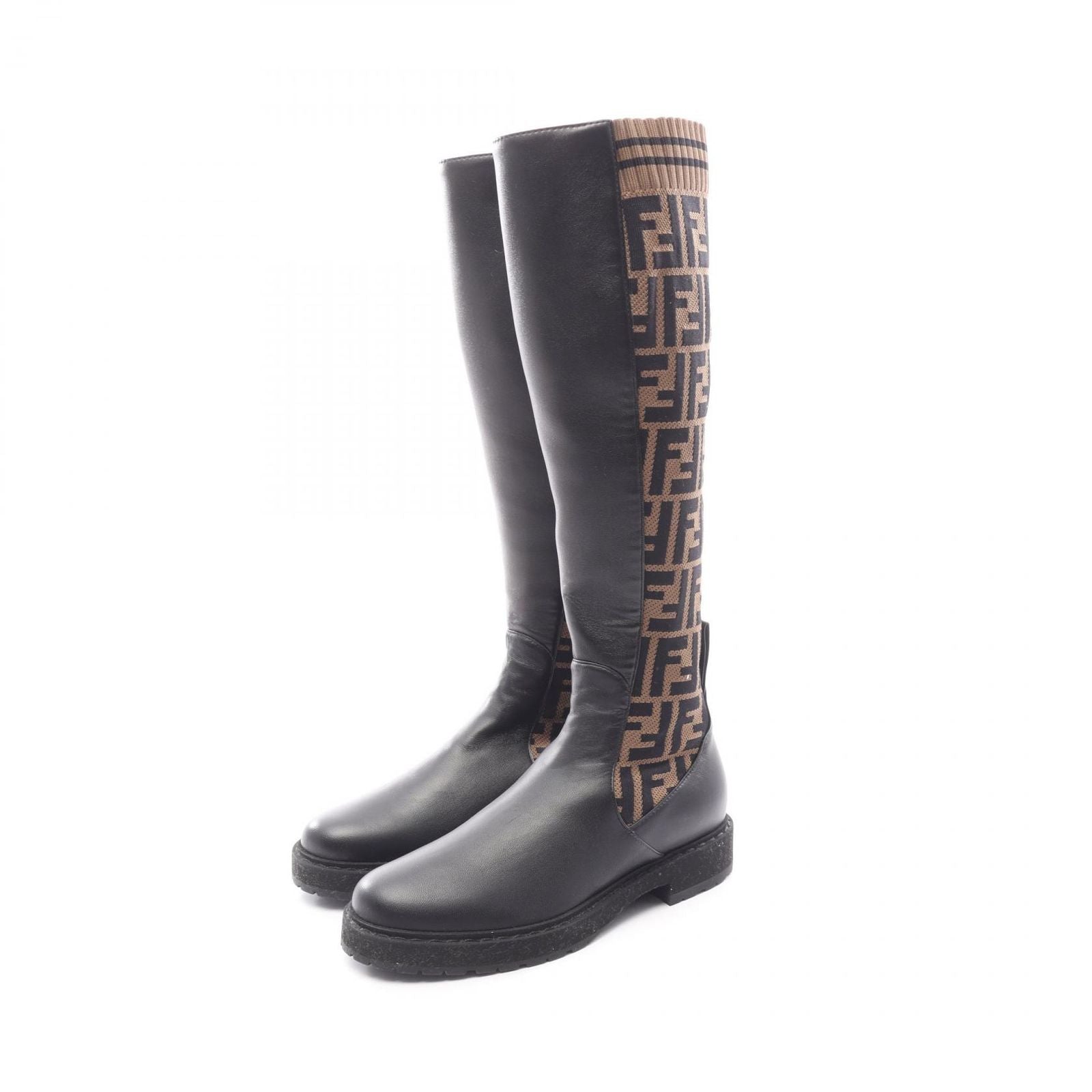 Fendi Boots Zucca Long Leather
