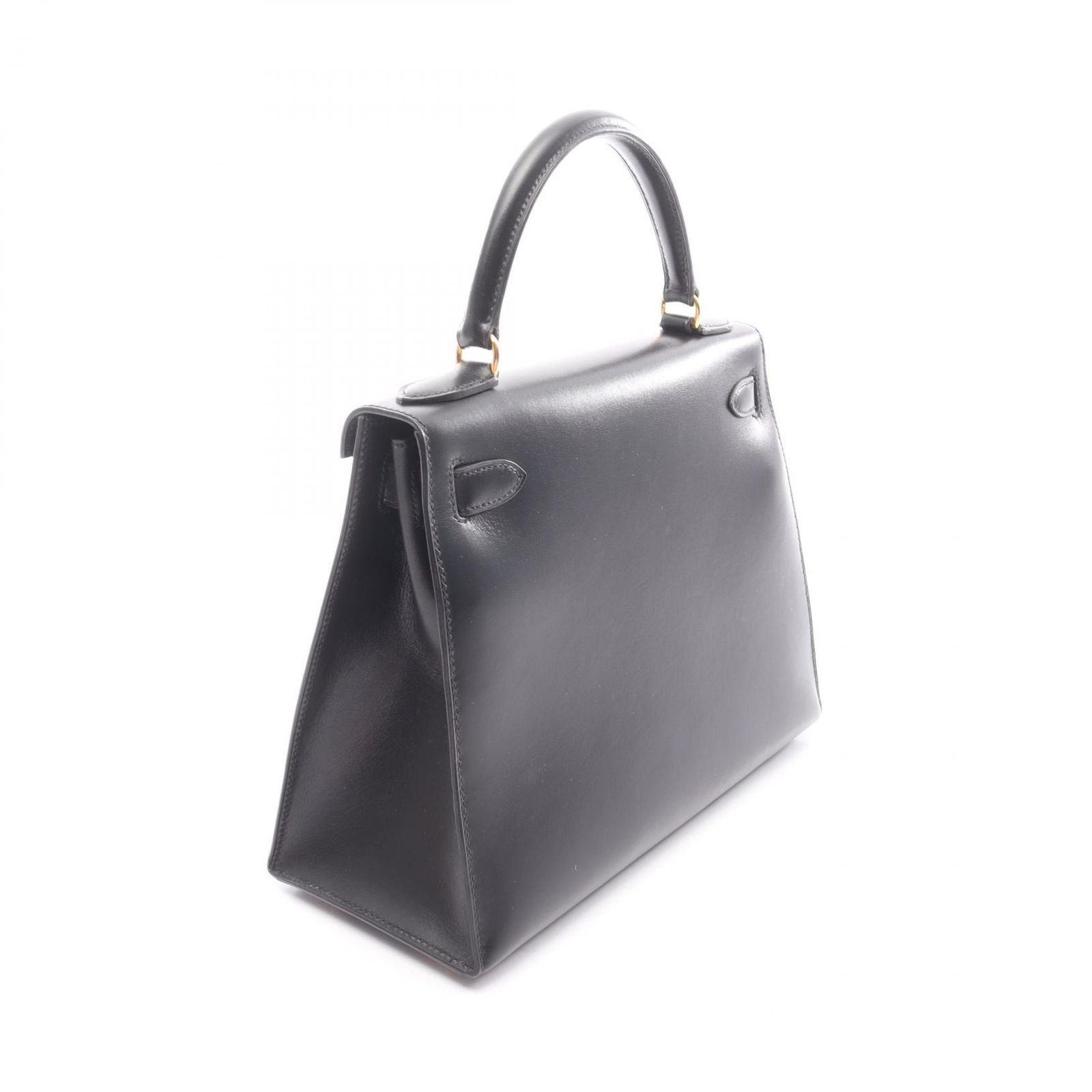 Hermes Handbag Kelly 28 Sellier 2-Way Black Calfskin — view 2