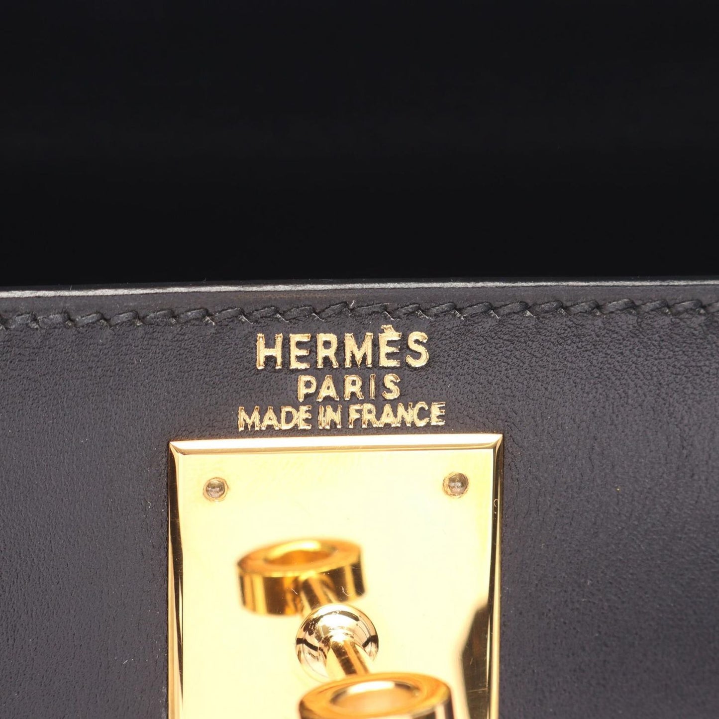 Hermes Handbag Kelly 28 Sellier 2-Way Black Calfskin — view 4