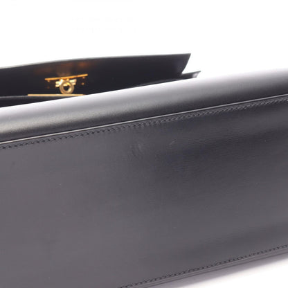 Hermes Handbag Kelly 28 Sellier 2-Way Black Calfskin — view 7