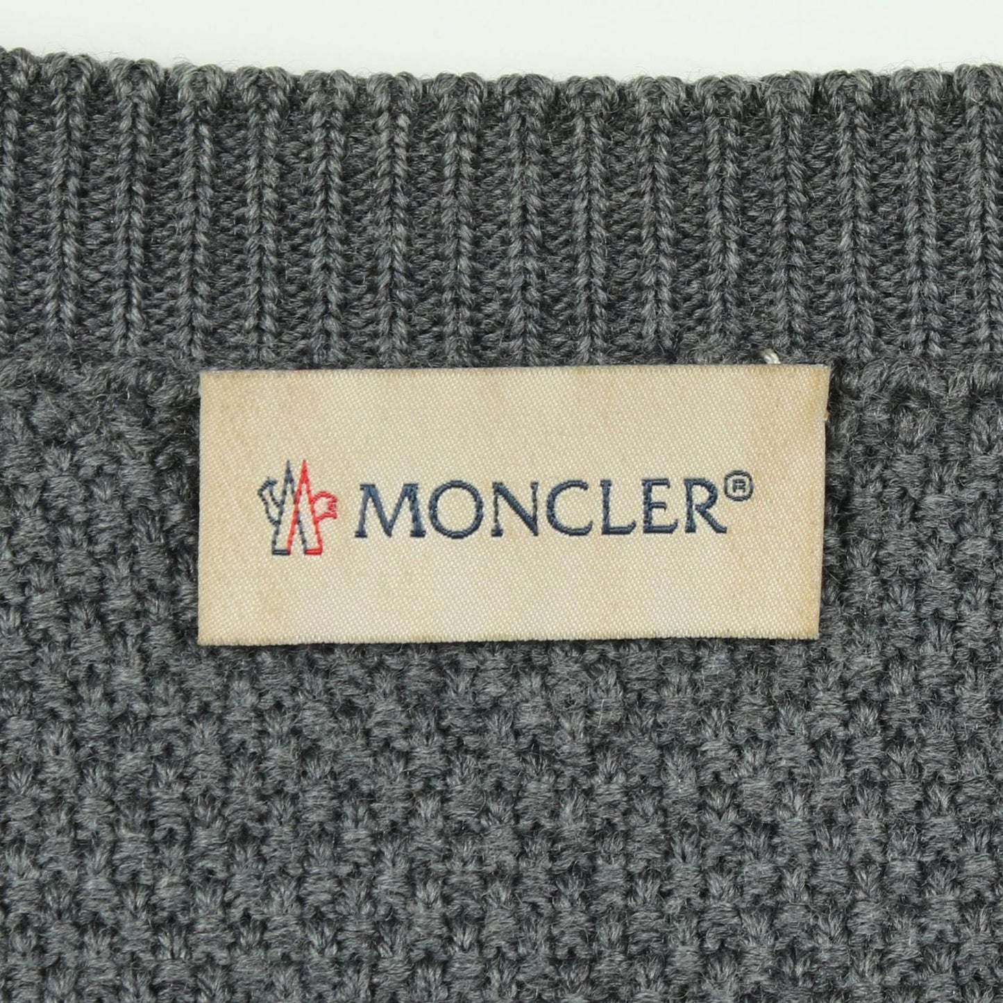 Moncler Down Jacket Knit Contrast Nylon Wool — view 3