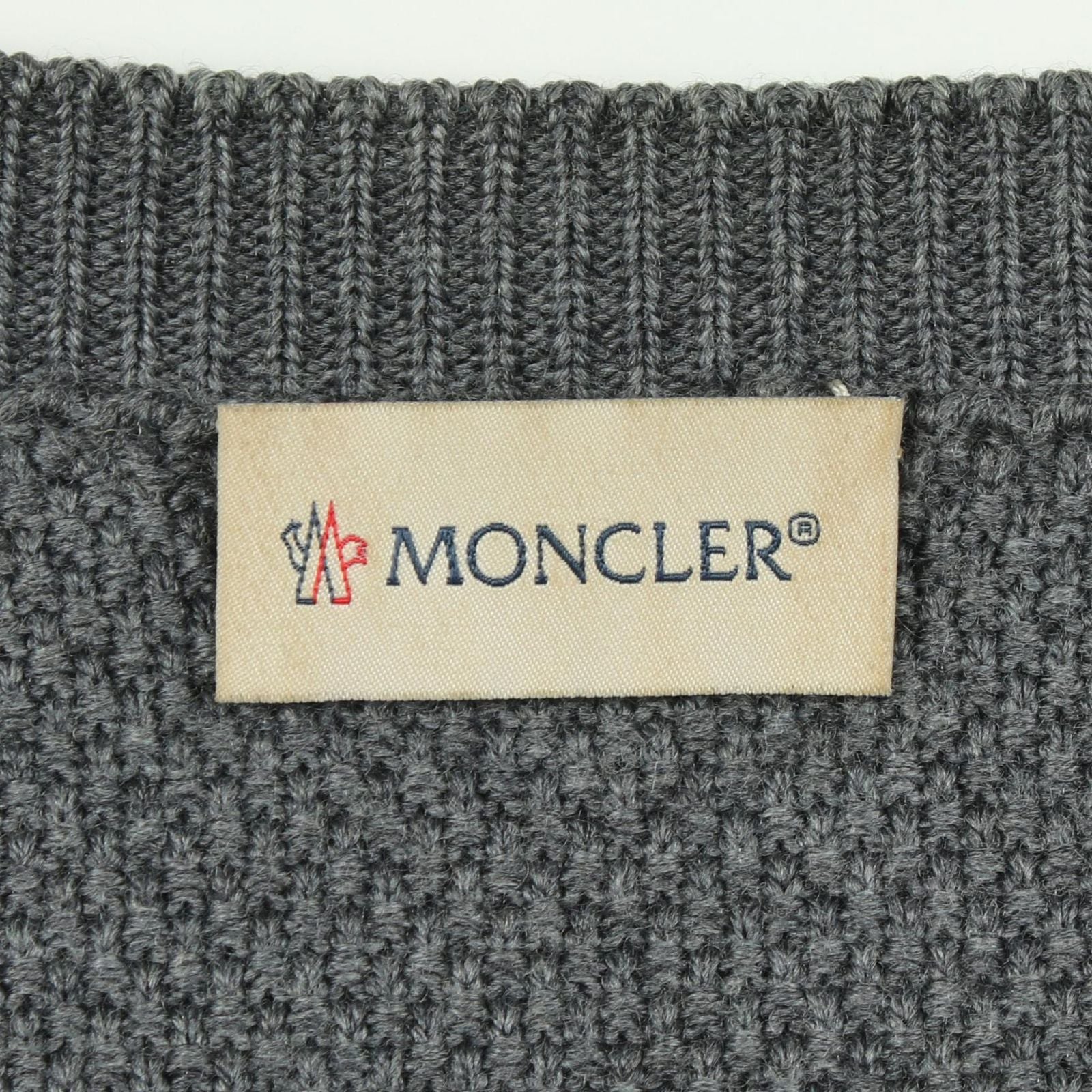 Moncler Down Jacket Knit Contrast Nylon Wool — view 3