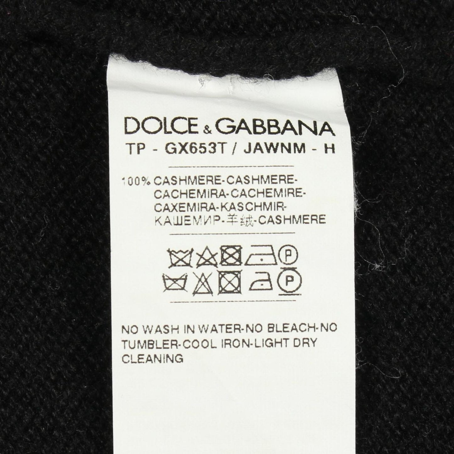 Dolce & Gabbana Knit V-neck Cashmere Sweater — view 4