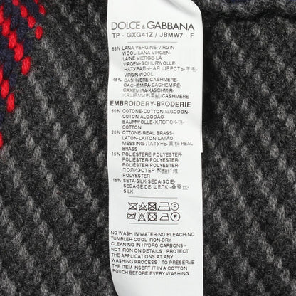 Dolce & Gabbana Knit Docking Crew Neck Wool Cashmere Sweater — view 4