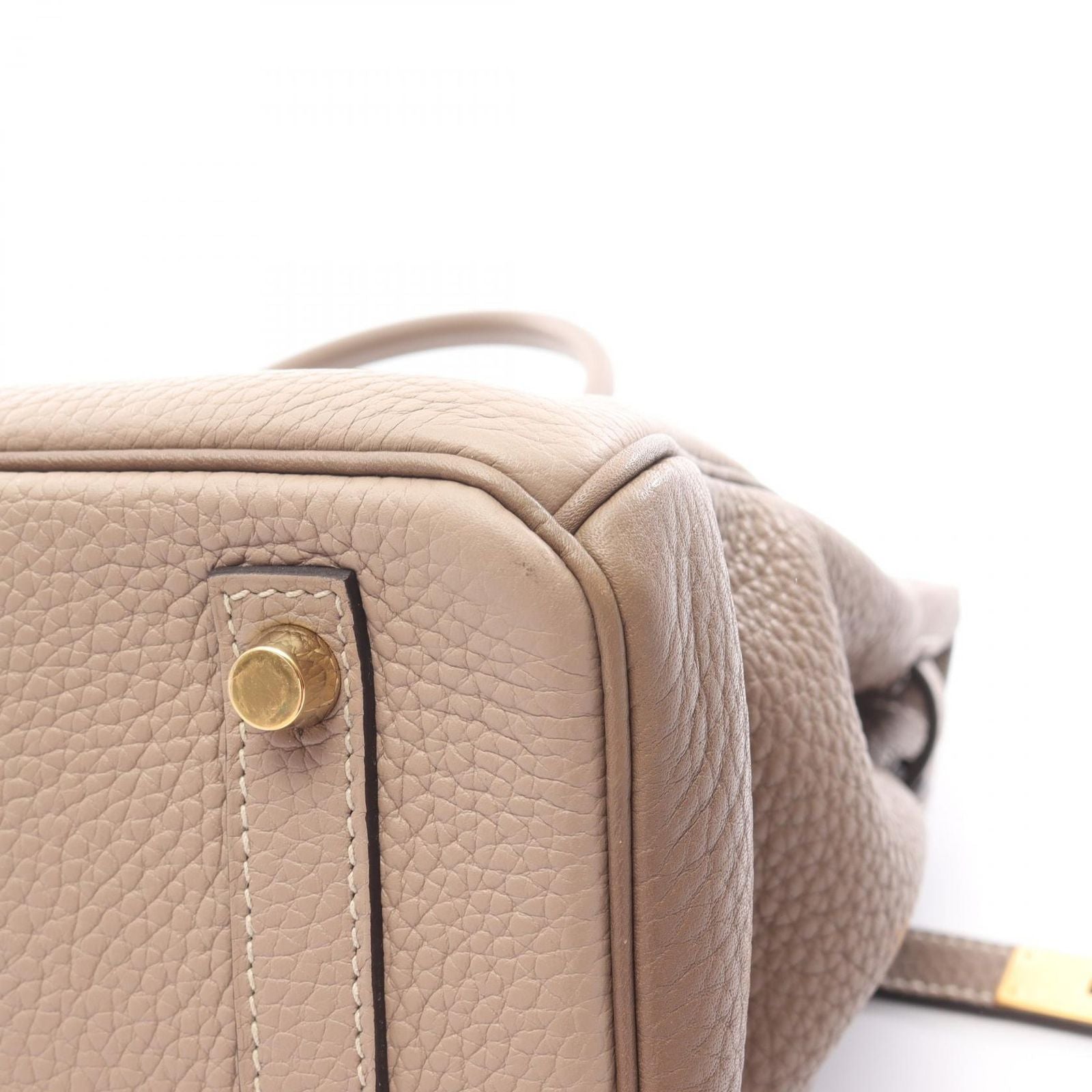 Hermes Handbag Birkin 30 Tourtier Gray Etoupe Leather — view 9