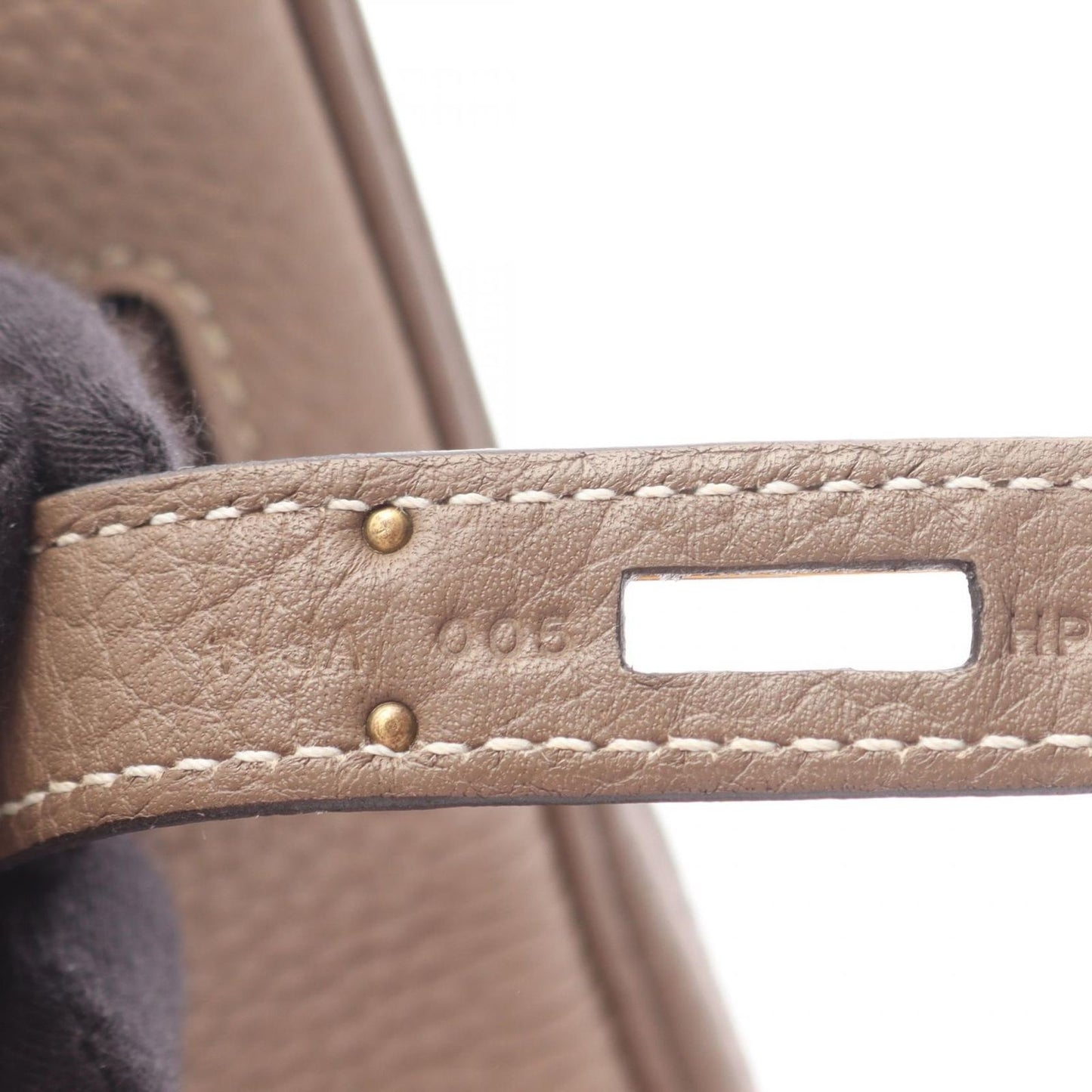 Hermes Handbag Birkin 30 Tourtier Gray Etoupe Leather — view 5