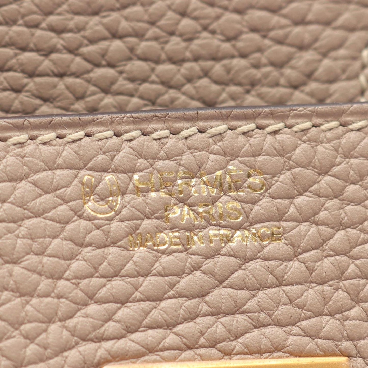 Hermes Handbag Birkin 30 Tourtier Gray Etoupe Leather — view 4
