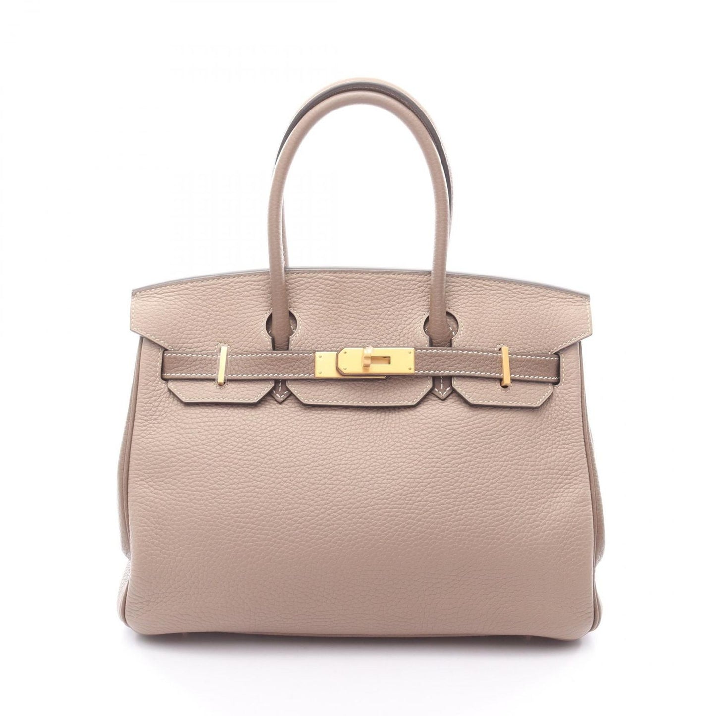 Hermes Handbag Birkin 30 Tourtier Gray Etoupe Leather