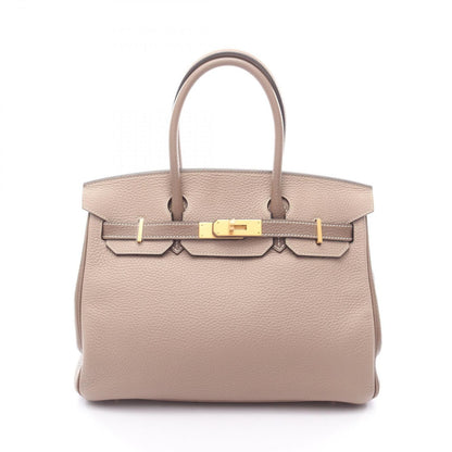 Hermes Handbag Birkin 30 Tourtier Gray Etoupe Leather