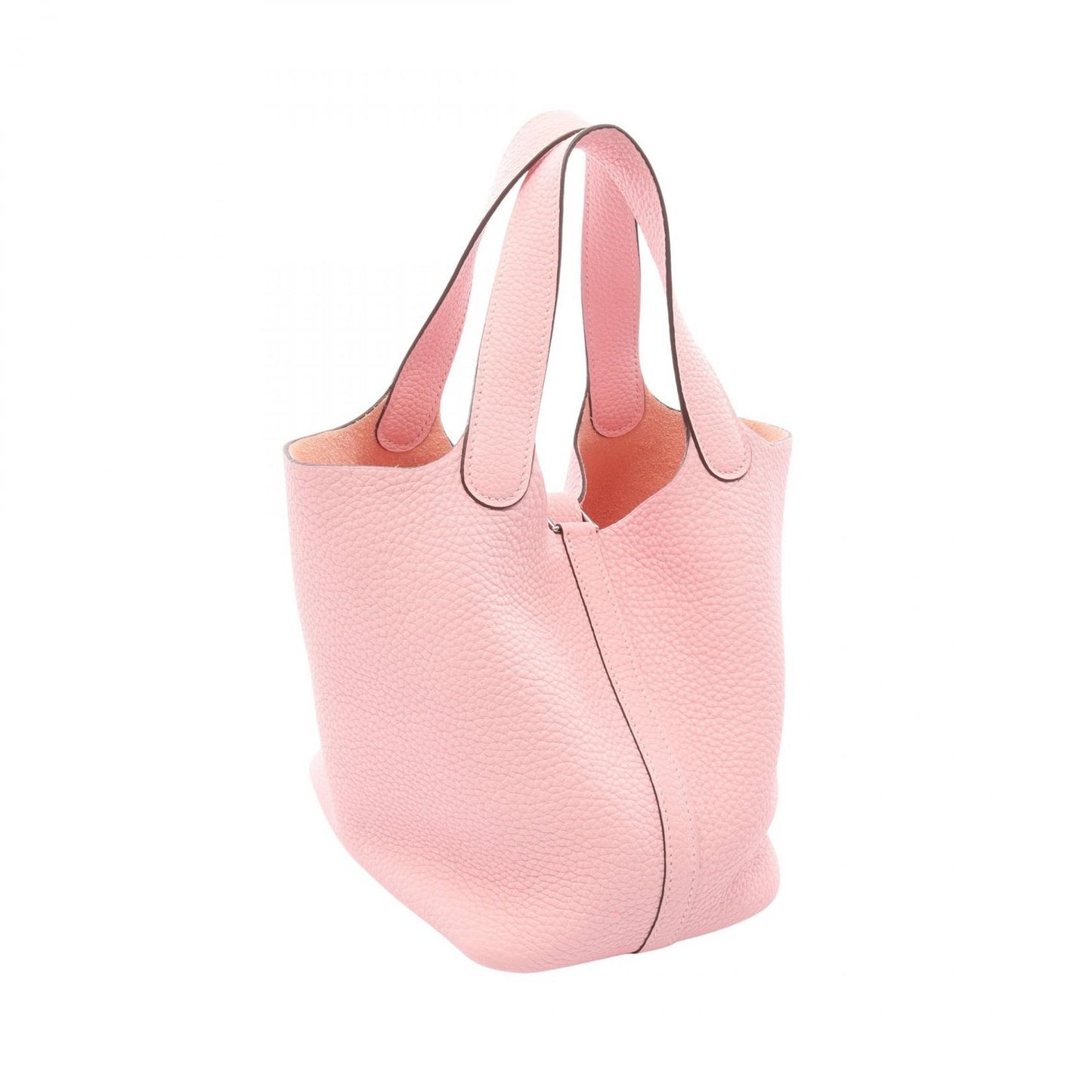 Hermes Handbag Picotin Lock PM Rose Sakura Leather — view 2