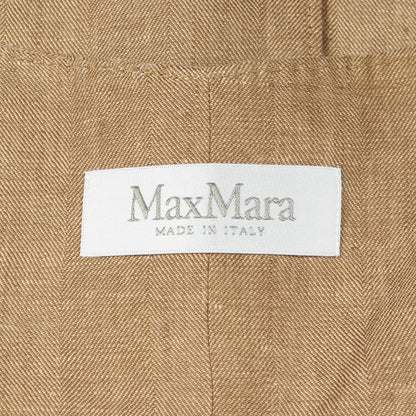 Max Mara Vest Sauro Pure Gilet Beige Fabric Linen — view 3
