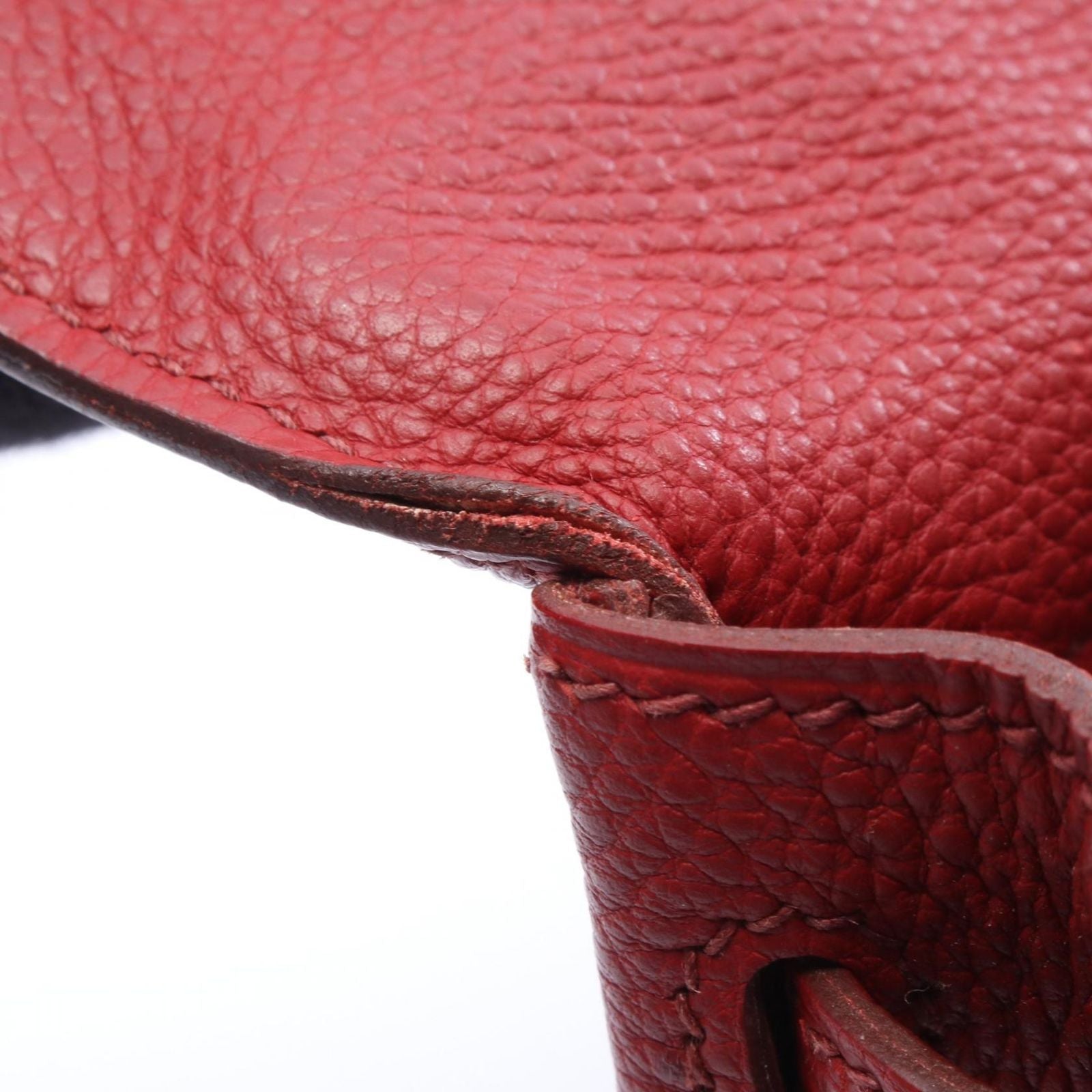 Hermes Handbag Kelly 25 Retourne 2-Way Rouge Garance Leather — view 7