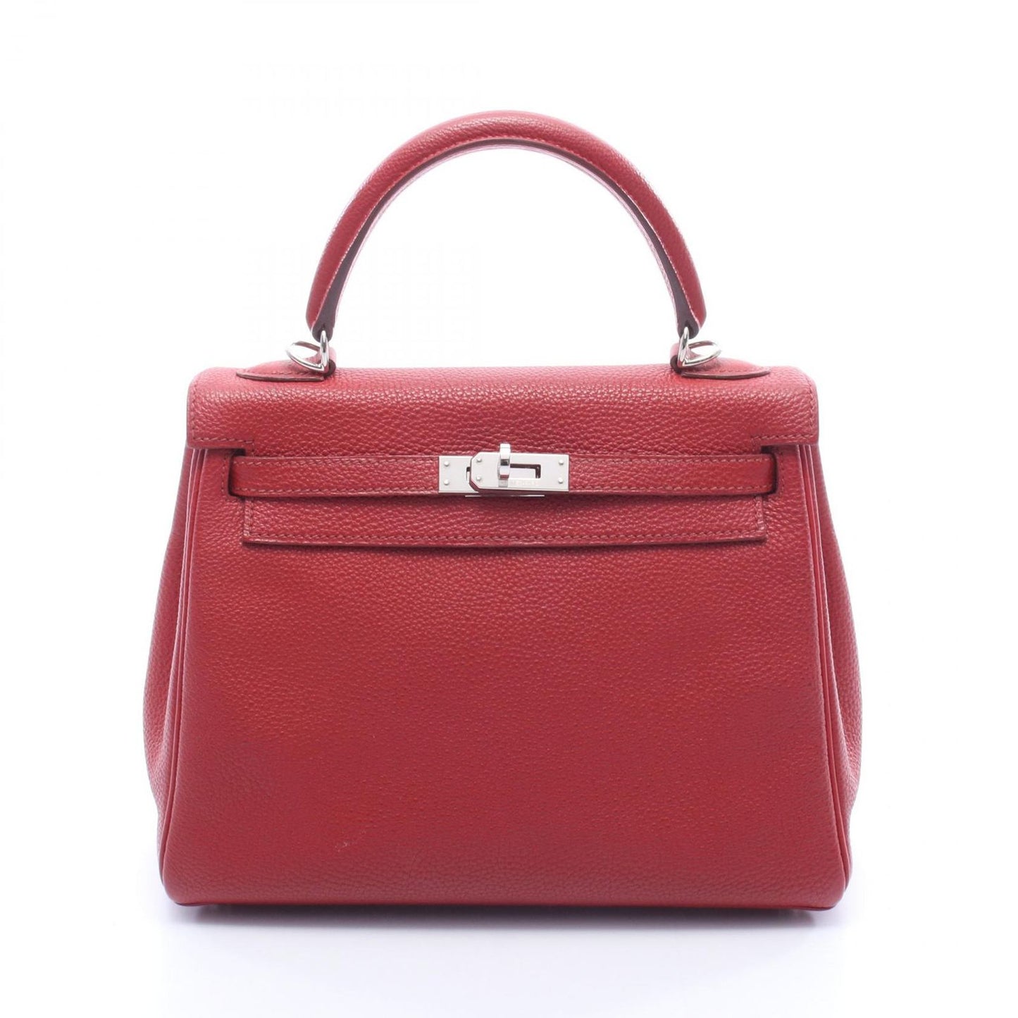 Hermes Handbag Kelly 25 Retourne 2-Way Rouge Garance Leather