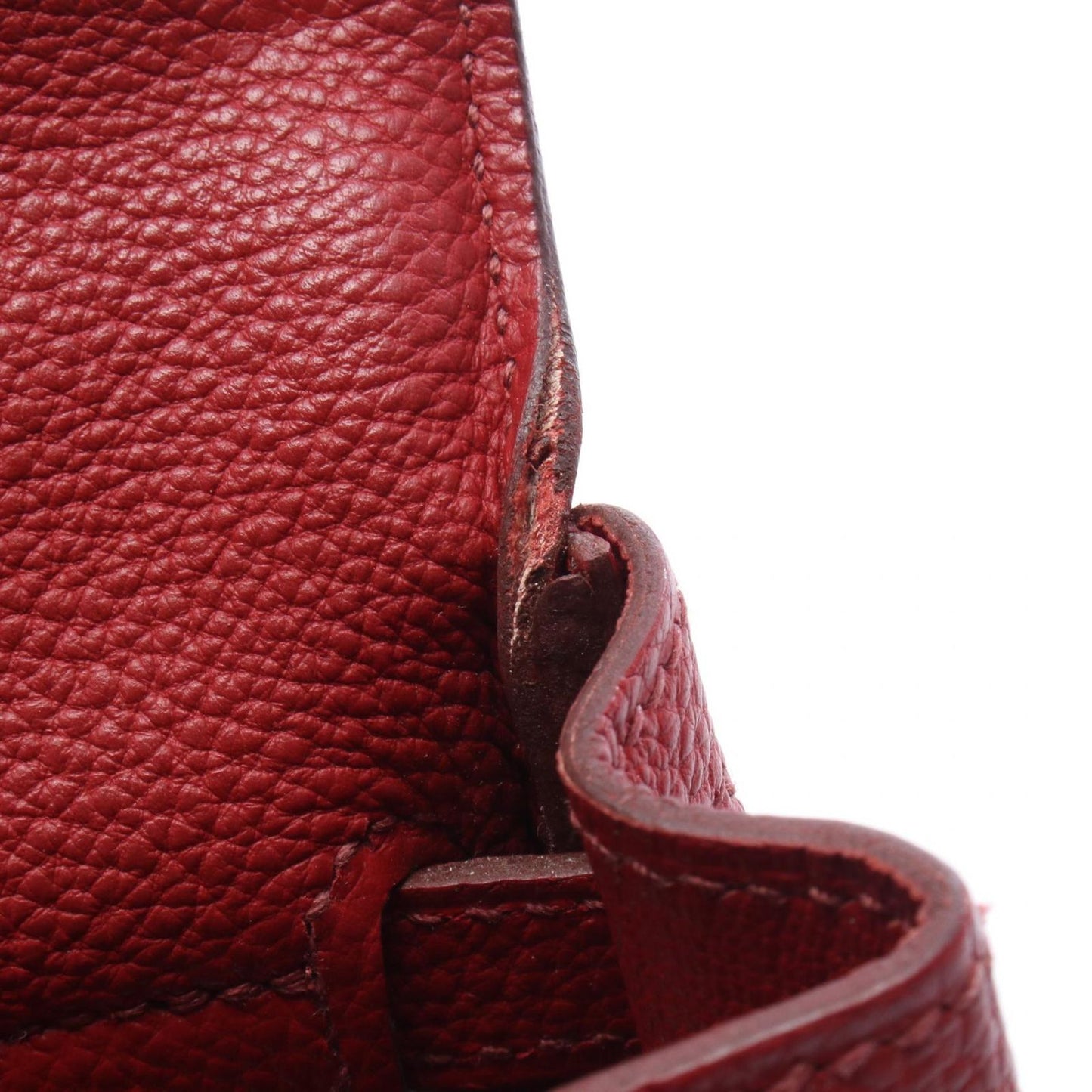 Hermes Handbag Kelly 25 Retourne 2-Way Rouge Garance Leather — view 8