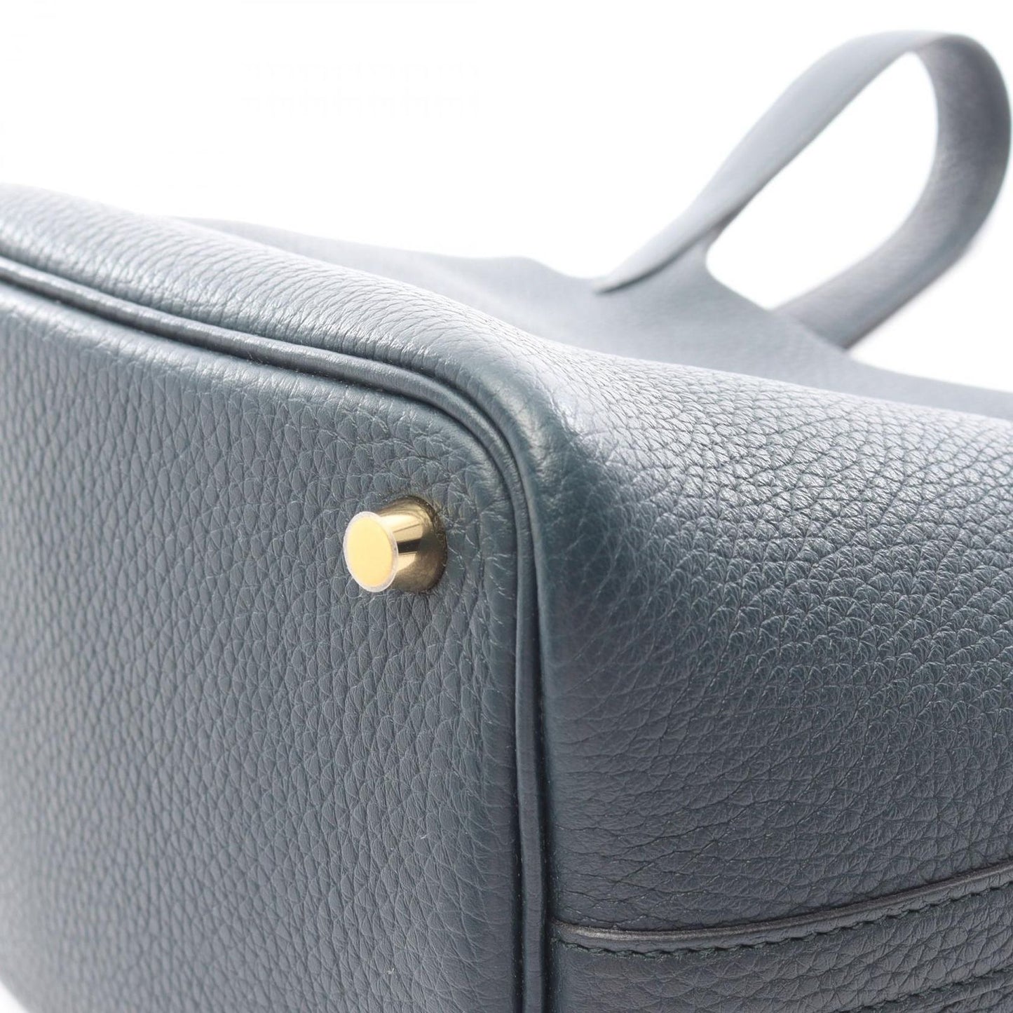 Hermes Handbag Picotin Lock PM Veil Cipre Leather Cipress — view 6
