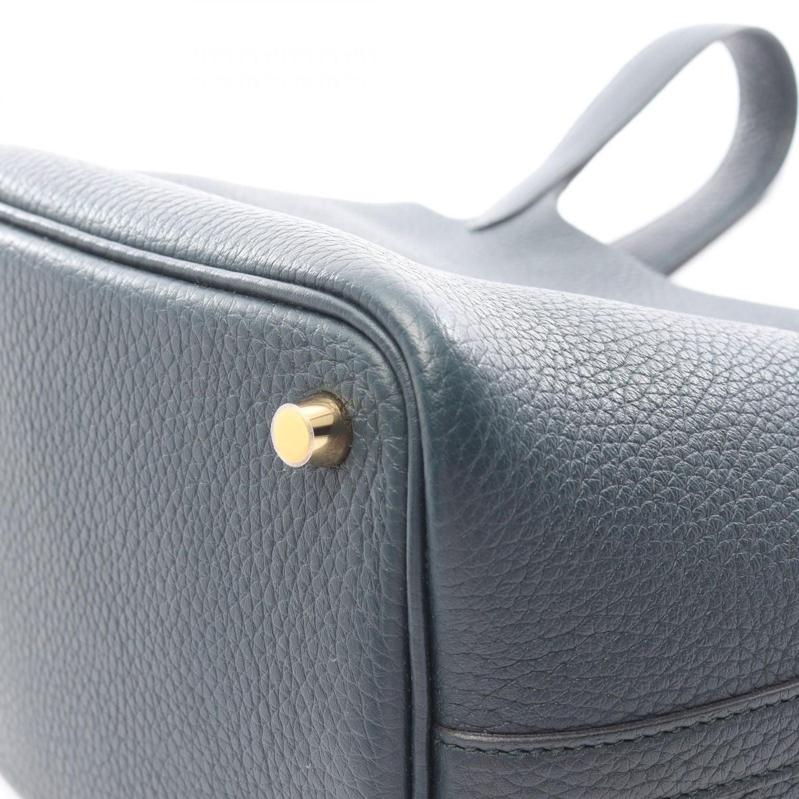 Hermes Handbag Picotin Lock PM Veil Cipre Leather Cipress — view 6