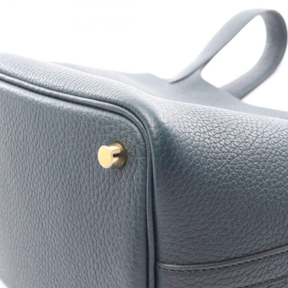 Hermes Handbag Picotin Lock PM Veil Cipre Leather Cipress — view 6