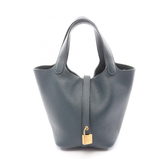 Hermes Handbag Picotin Lock PM Veil Cipre Leather Cipress