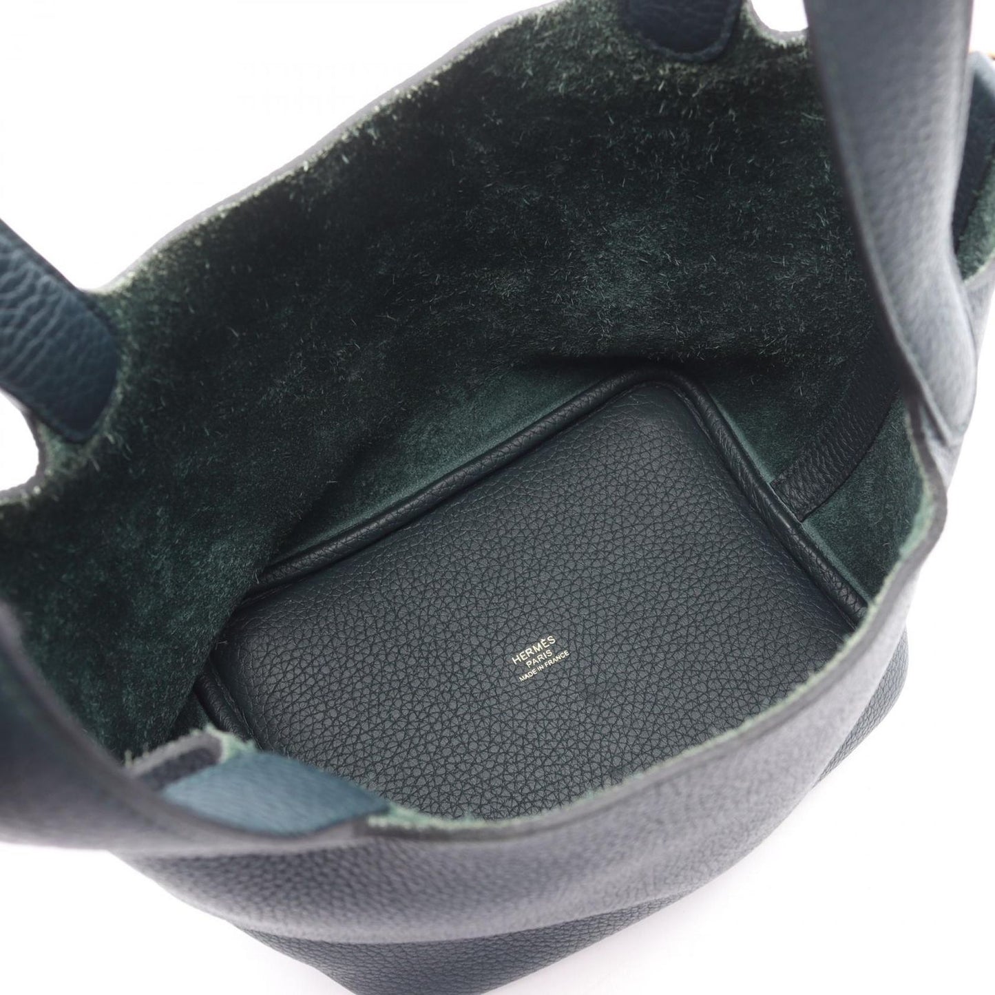Hermes Handbag Picotin Lock PM Veil Cipre Leather Cipress — view 3